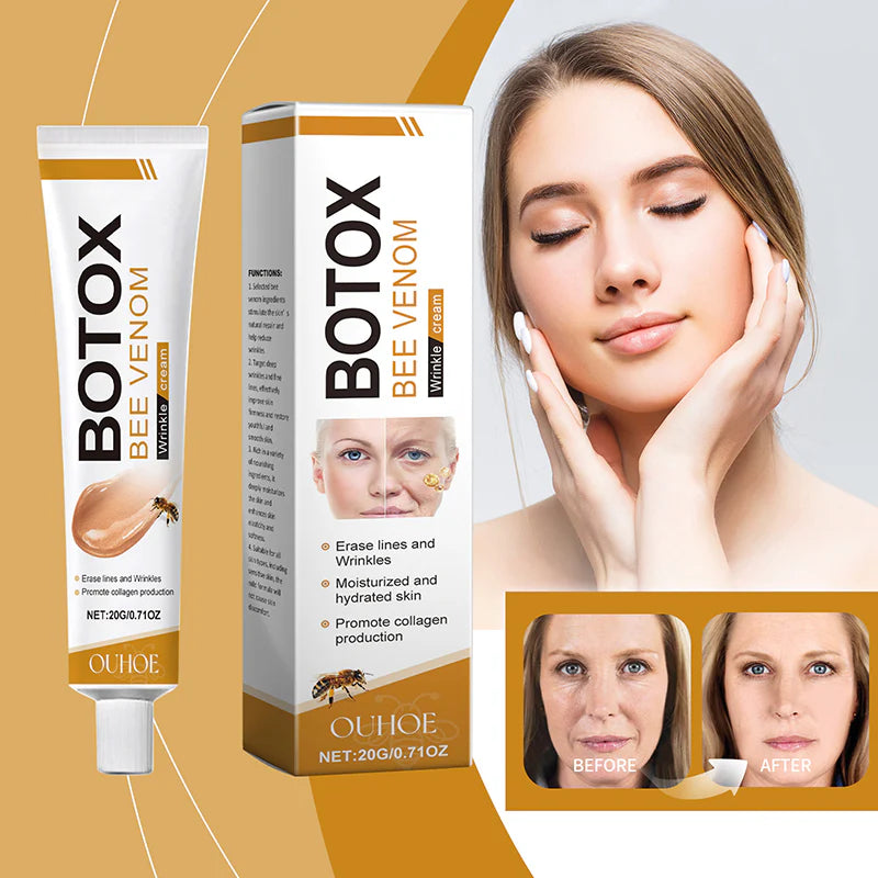 Botox Bee Venom Wrinkle Cream – Anti-Aging Moisturizer | Collagen Boost | Reduce Wrinkles & Fine Lines