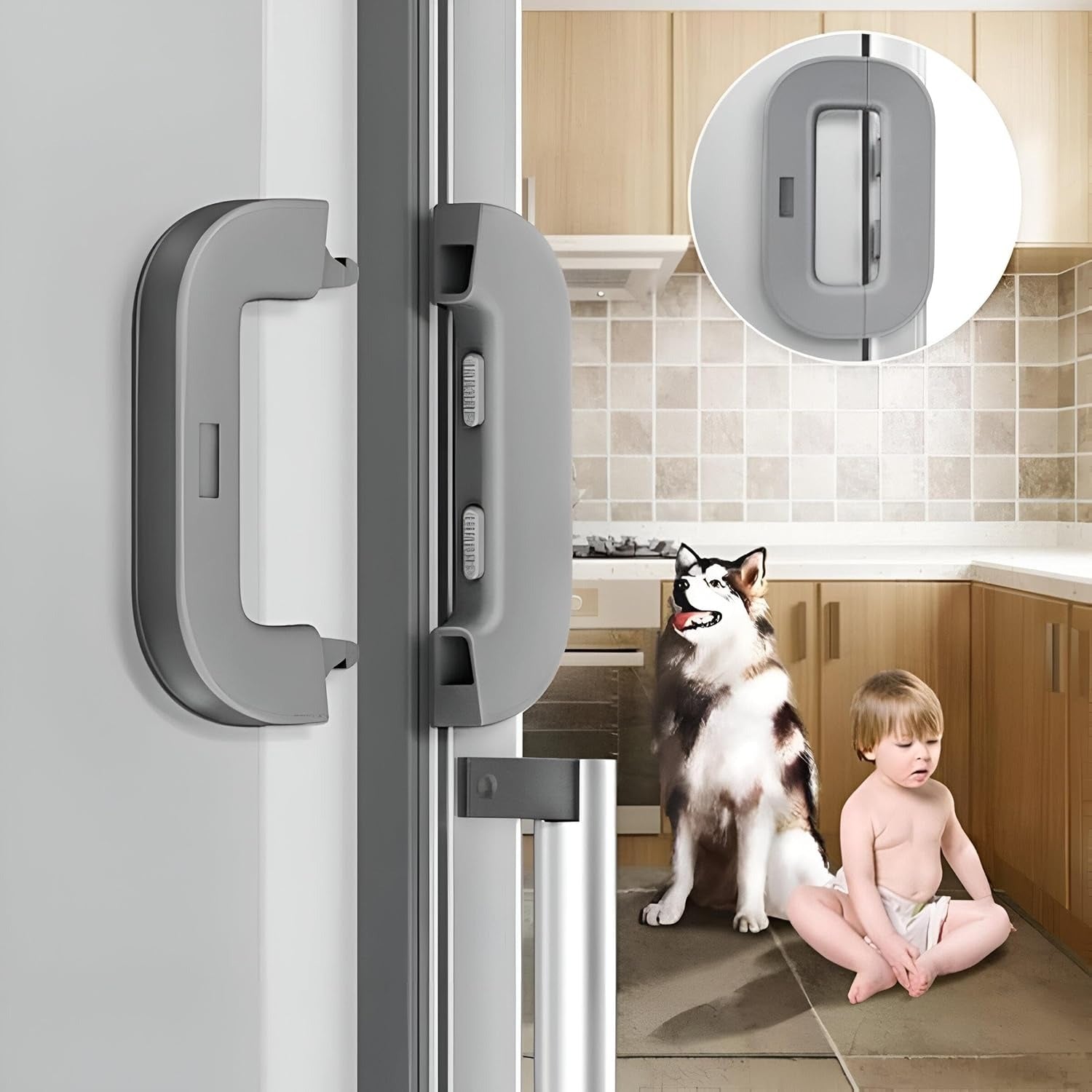Child Safety Refrigerator Lock – Self Adhesive Fridge & Freezer Door Lock