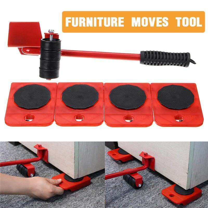 5-in-1 Heavy Furniture Moving Tool Set – Easy Transport Lifter & Shifter Kit for Home & Office