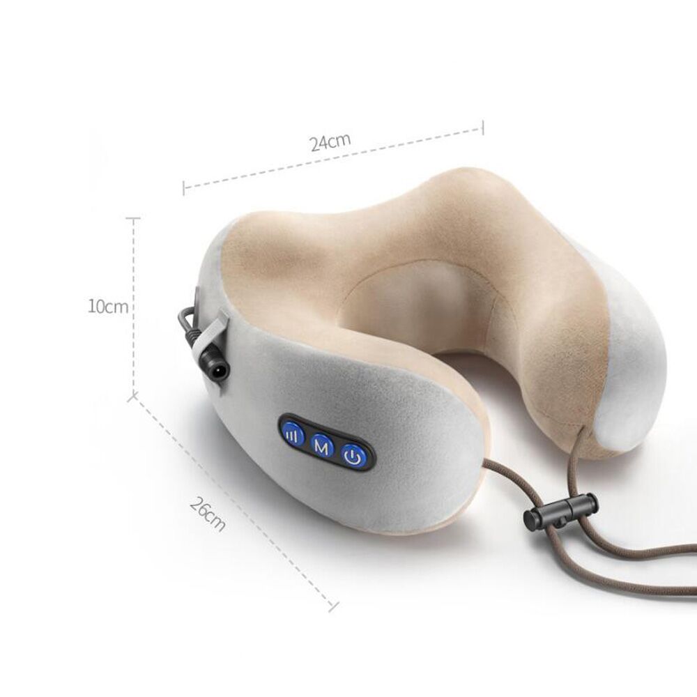 Jinserta Neck Cushion Massager – USB Rechargeable Massage Pillow for Neck, Shoulder & Back