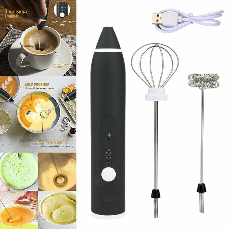 Rechargeable Coffee Beater (Big Box) – 2-in-1 Coffee & Egg Beater