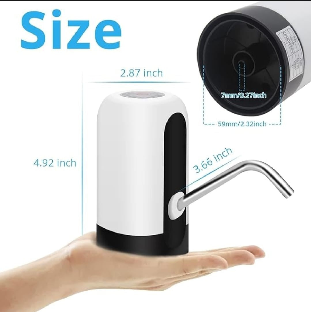 Automatic Electric Water Bottle Pump Dispenser – USB Rechargeable One-Touch Water Pump