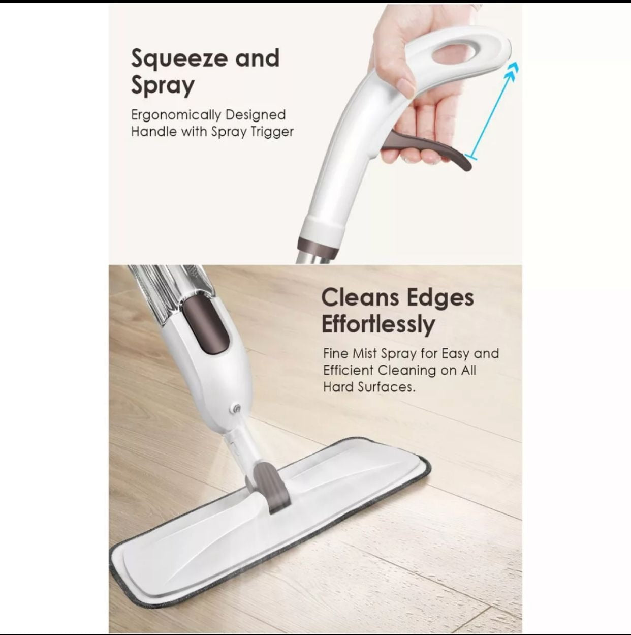 Magic Spray Flat Mop – Effortless Floor Cleaning & Shiny Clean Floors