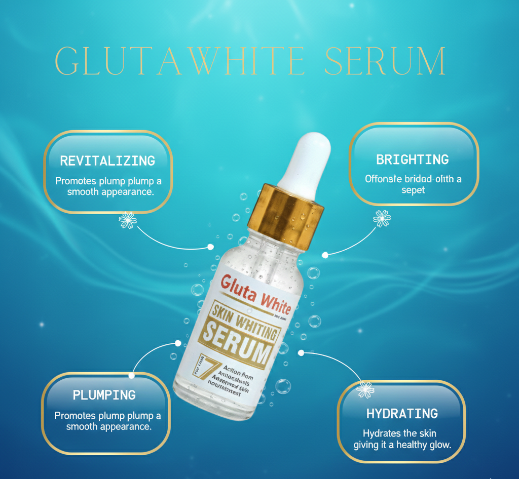 Gluta White Face Serum – Brightening, Whitening & Skin Glow Formula